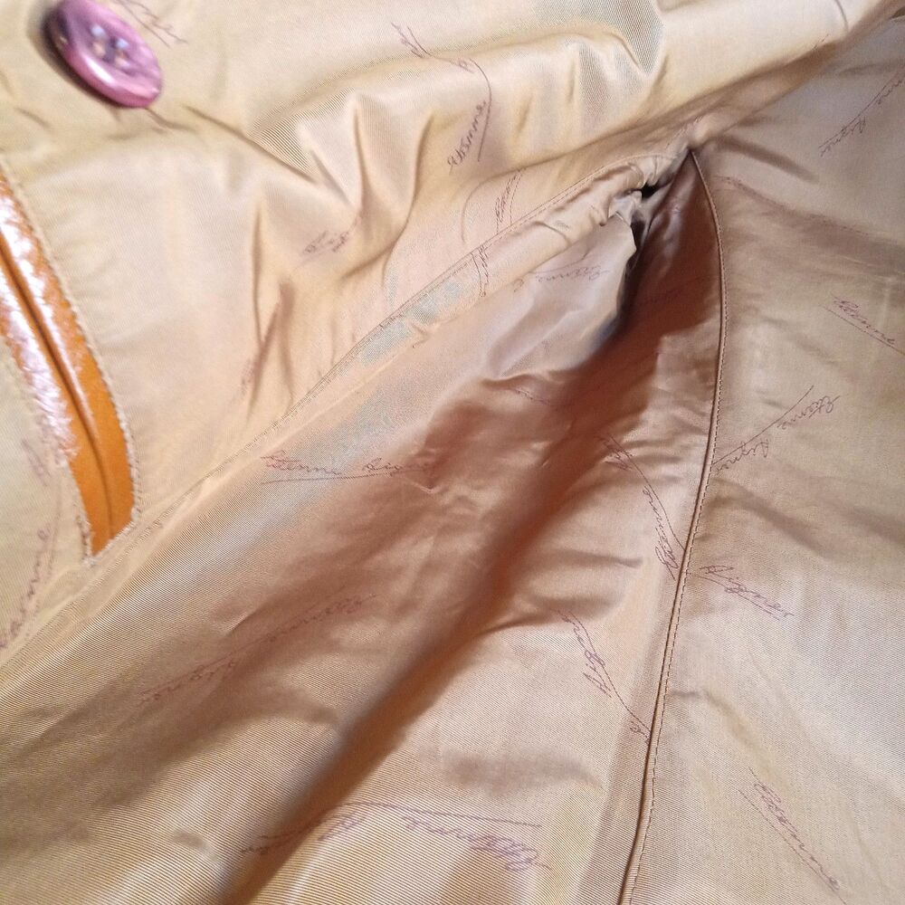 Etienne Aigner Size 10 Vintage Leather Jacket Coat Women's Camel Brown - Picture 10 of 14